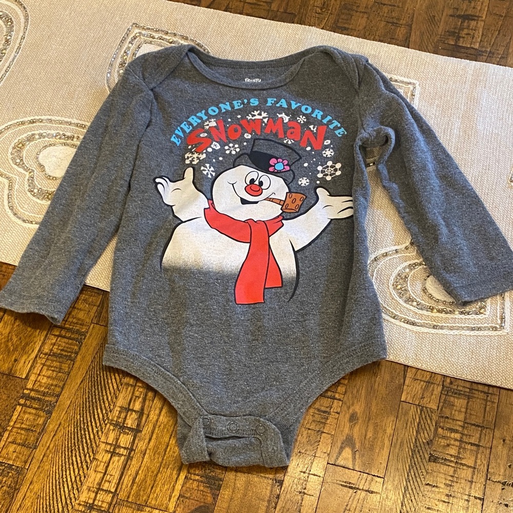 Frosty the Snowman Long-Sleeve One-Piece Bodysuit